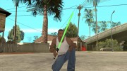 Lightsabre v2 Master(green) для GTA San Andreas миниатюра 3