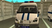 ГАЗ 2217 Соболь Милиция для GTA San Andreas миниатюра 5