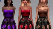 S4 Amore Sparkle Dress for Sims 4 miniature 1