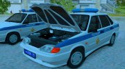Lada Samara 2115 ПОЛИЦИЯ ОБ ДПС УГИБДД (2012-2014) для GTA San Andreas миниатюра 6