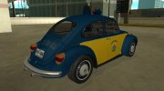 Volkswagen Beetle 1994 Polícia Rodoviária Federal для GTA San Andreas миниатюра 3