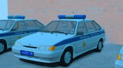 Lada Samara 2114 Полиция ОБ ДПС УГИБДД (2012-2014) for GTA San Andreas miniature 4