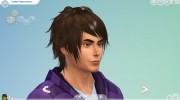 Мужская прическа Hair-04M para Sims 4 miniatura 2