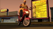 Suzuki Address 110 Pizza Hut v1.1 (HQLM) для GTA San Andreas миниатюра 5
