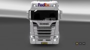 FedEx для Scania S580 для Euro Truck Simulator 2 миниатюра 6