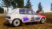 Peugeot 205 Rally для GTA 4 миниатюра 2