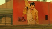 Freddie Mercury Art Wall для GTA San Andreas миниатюра 2