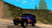 Jeep Wrangler Red Bull 2012 for GTA San Andreas miniature 1