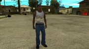 Белая майка, я сижу на скамейке para GTA San Andreas miniatura 1