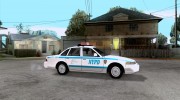 Ford Crown Victoria 1992 NYPD для GTA San Andreas миниатюра 5