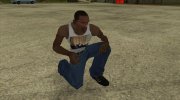 Белая майка в стильном костюме para GTA San Andreas miniatura 3