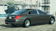 2016 Mercedes-Benz Maybach S600 для GTA 5 миниатюра 3