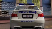 BMW M5 - Croatian Police Car for GTA San Andreas miniature 7