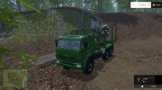 КамАЗ-44118 Лесовоз с автопогрузкой для Farming Simulator 2015 миниатюра 1