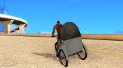 Manual Rickshaw v2 Skin1 para GTA San Andreas miniatura 3