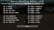 Game Handling Editor v1.0 для GTA San Andreas миниатюра 7