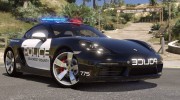 Porsche 718 Cayman S Hot Pursuit Police for GTA 5 miniature 1