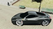 Ferrari 458 Italia Dub Edition for GTA 4 miniature 2