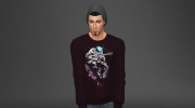 Сет мужских свитшотов 2 для Sims 4 миниатюра 4