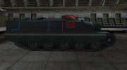 Контурные зоны пробития AMX-50 Foch (155) for World Of Tanks miniature 5