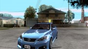 Lexus IS-F для GTA San Andreas миниатюра 1