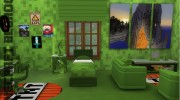 Pinkfizz Minecraft Bedroom for Sims 4 miniature 7