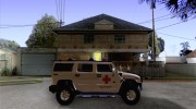 AMG H2 HUMMER - RED CROSS (ambulance) for GTA San Andreas miniature 5