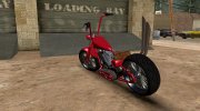 GTA V Western Motorcycle Zombie Bobber V1 для GTA San Andreas миниатюра 2