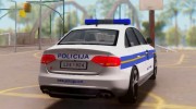 Audi S4 - Croatian Police Car for GTA San Andreas miniature 9