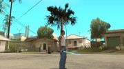 Lightsabre v2 Cyan для GTA San Andreas миниатюра 1