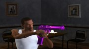 НОВЫЙ DESERT EAGLE В ФИОЛЕТОВОМ ЦВЕТЕ para GTA San Andreas miniatura 2