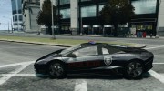 Lamborghini Reventon Police Hot Pursuit для GTA 4 миниатюра 2
