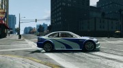BMW M3 GTR NFS MOST WANTED for GTA 4 miniature 5