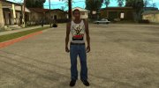 Белая майка Land of the Dead Road to Fiddlers Green para GTA San Andreas miniatura 1
