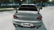 Mitsubishi Lancer Evolution 8 для GTA 4 миниатюра 4