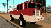 Offroad Firetruck для GTA San Andreas миниатюра 3