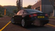 2013 Audi A6 Saloon Unmarked for GTA 5 miniature 3