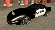 1996 Chevrolet Corvette C4 Police LVPD для GTA San Andreas миниатюра 3