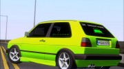 Volkswagen Golf MKII Zelengija (Tuning A.K) para GTA San Andreas miniatura 4