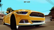 Ford Mustang GT 2015 для GTA San Andreas миниатюра 2