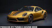 Porsche 911 Turbo S Sound Mod для GTA San Andreas миниатюра 1