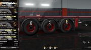 Реалистичные шины трейлера for Euro Truck Simulator 2 miniature 3