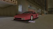 Ferrari Testarossa для GTA 3 миниатюра 1