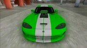 Dodge Viper GTS Drag para GTA San Andreas miniatura 5