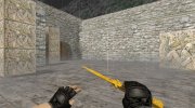 Stiletto Knife Fine Gold для Counter Strike 1.6 миниатюра 3