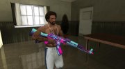AK-47 Neon Rider из игры CS GO para GTA San Andreas miniatura 3