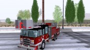 Pierce Tower Ladder 54 Chicago Fire Department for GTA San Andreas miniature 1