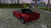 Chevrolet Corvette ZR1 Black Revel for GTA Vice City miniature 4