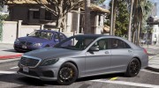 Mercedes-Benz S63 AMG W222 2.6 for GTA 5 miniature 5