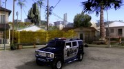 AMG H2 HUMMER SUV SAPD Police для GTA San Andreas миниатюра 1